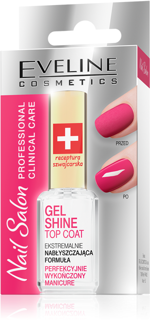 The Gel Formula Of The Preparation, Which Contains - Eveline Nail Top Coat (750x750), Png Download