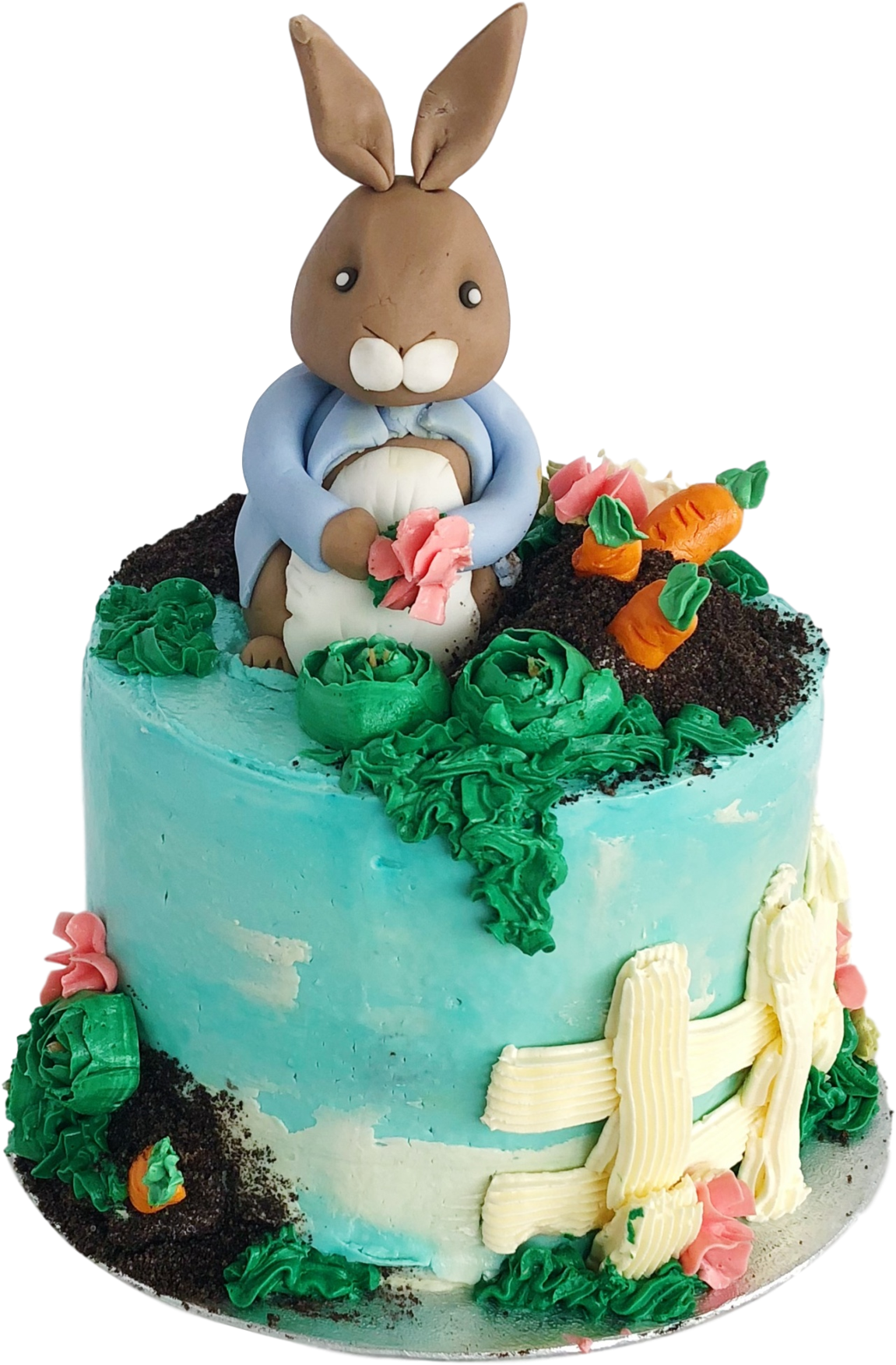 Peter Rabbit Cake - Peter Rabbit Burrow Birthday Cake (2000x2000), Png Download
