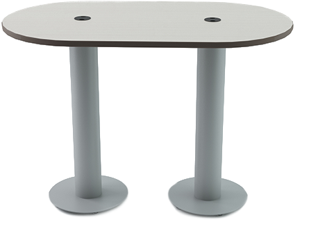 Artco Bell Dct Rt3372f Racetrack Laminate Cafe Table - Artco-bell Dct-rt3372f Racetrack Laminate Cafe Table (530x585), Png Download