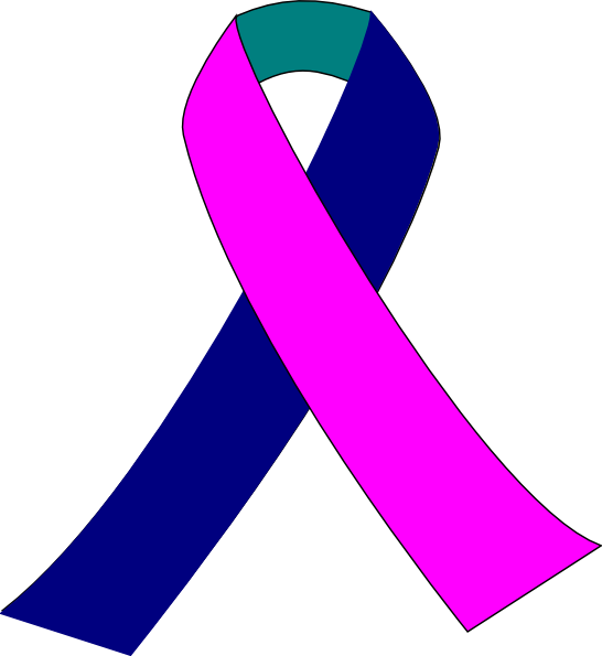 White Ribbon Clip Art At Clkercom Vector - Purple Cancer Ribbon Png (546x595), Png Download