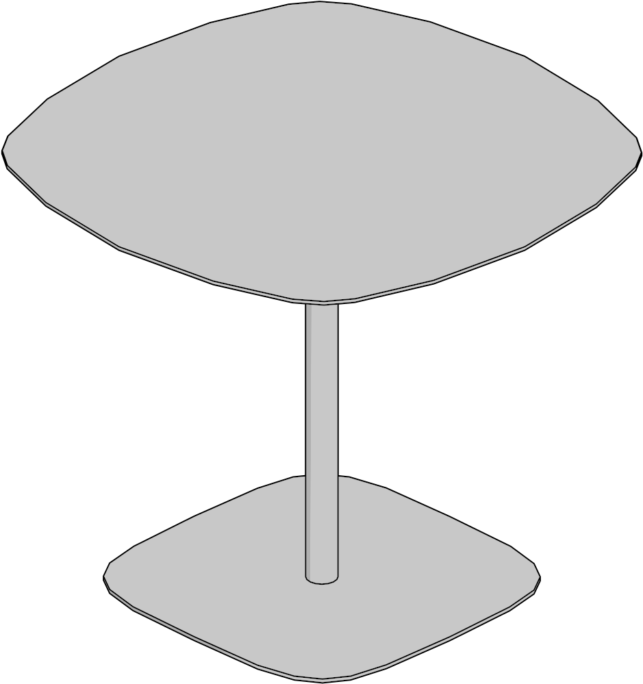 Enea Lottus - Tbl-café,sq,42x36 - End Table (1200x1200), Png Download
