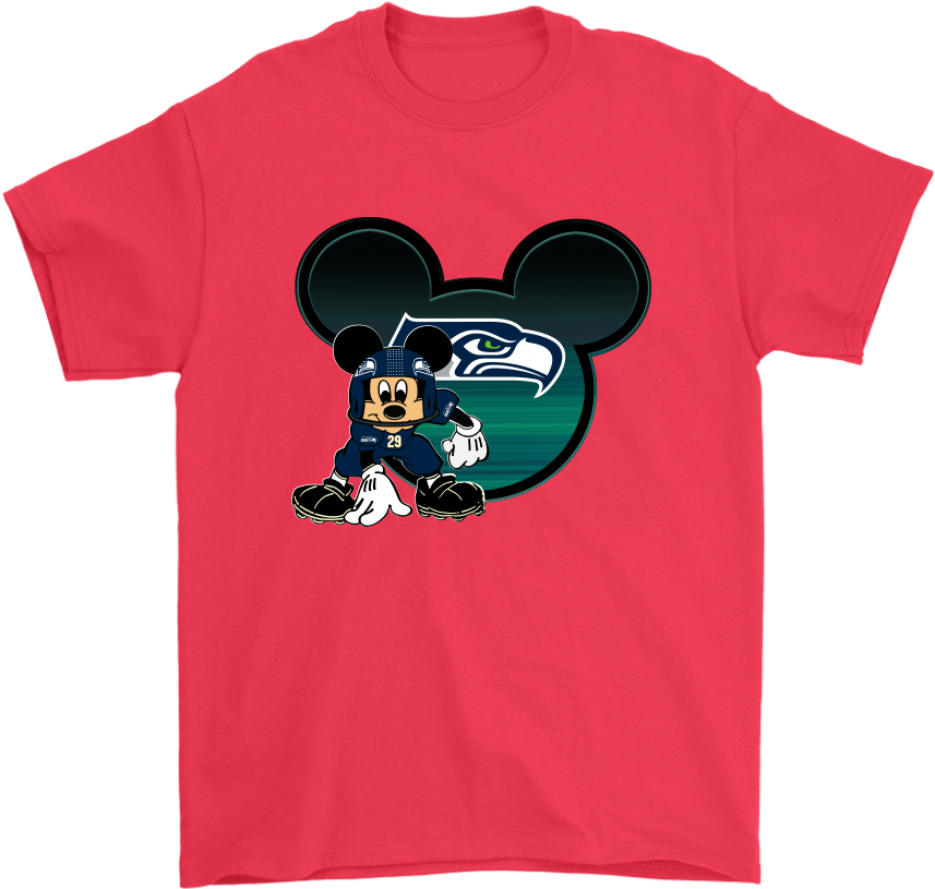 Nfl Seattle Seahawks Mickey Mouse Football Shirts T - Seattle Seahawks (1024x1024), Png Download