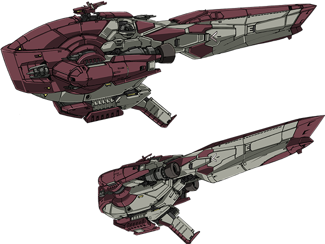 It Has Many Gun Turrets, But These Cannot Deliver A - Mobile Suit Gundam Spaceships (719x577), Png Download