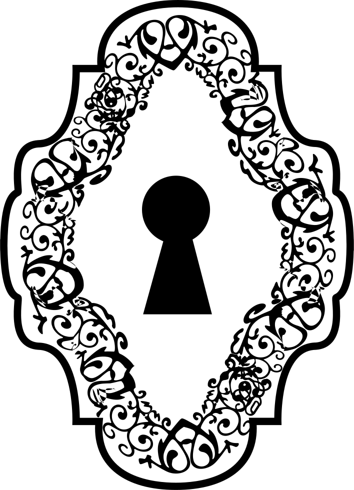Png File Svg - Keyhole Drawing (708x980), Png Download