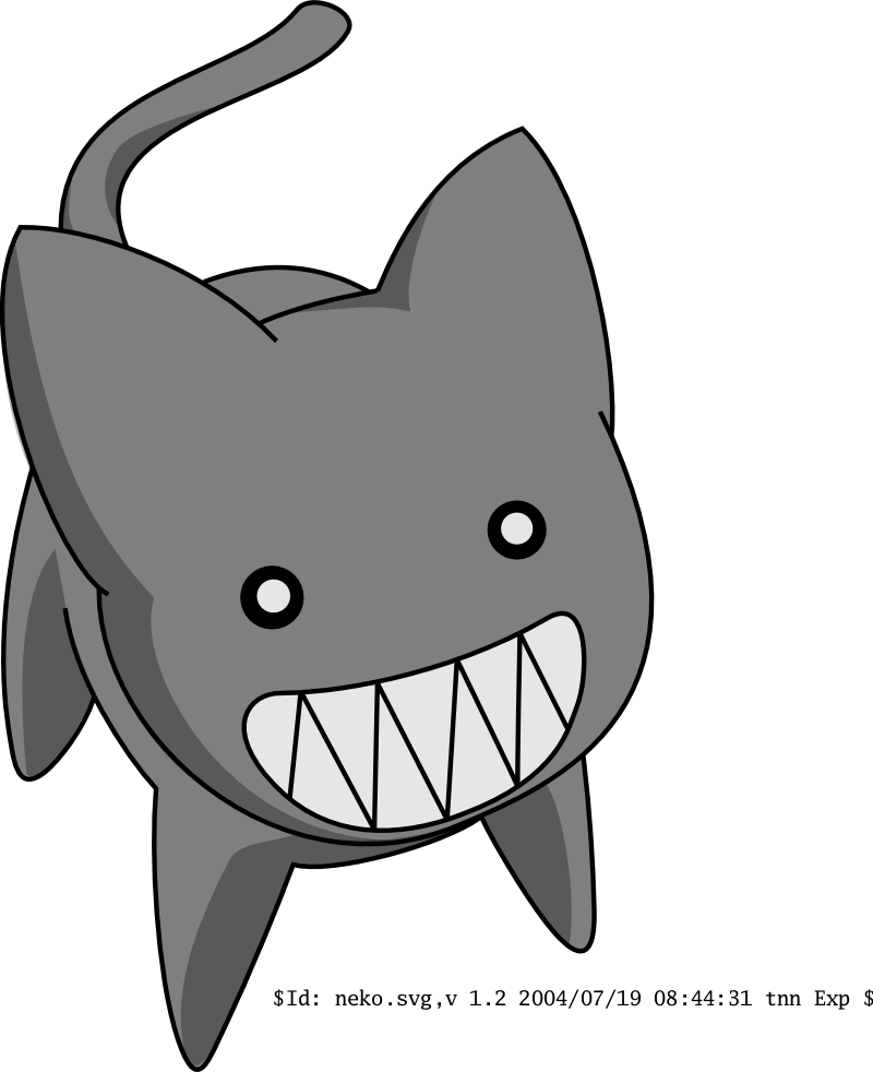 Grey Neko Photo Neko-1 (800x982), Png Download