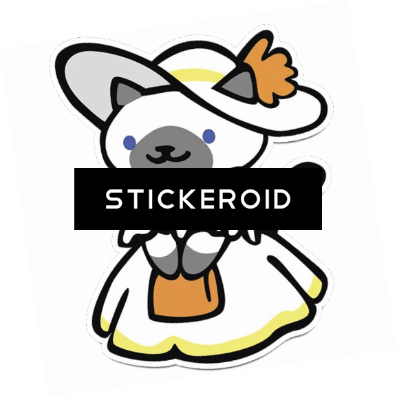 Стикер Neko Atsume - Sapphire From Neko Atsume (577x578), Png Download