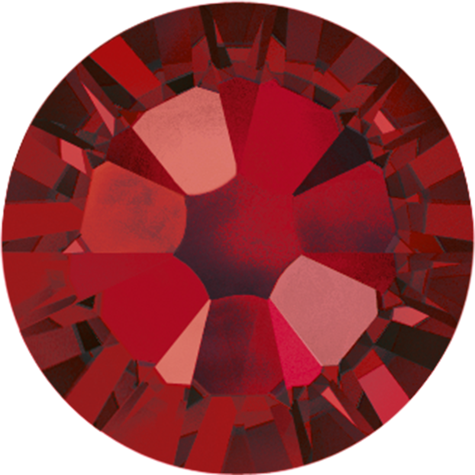 Swarovski 2038 Hot Fix Xilion Flatback Rhinestones - Red Swarovski Crystals Png (970x970), Png Download