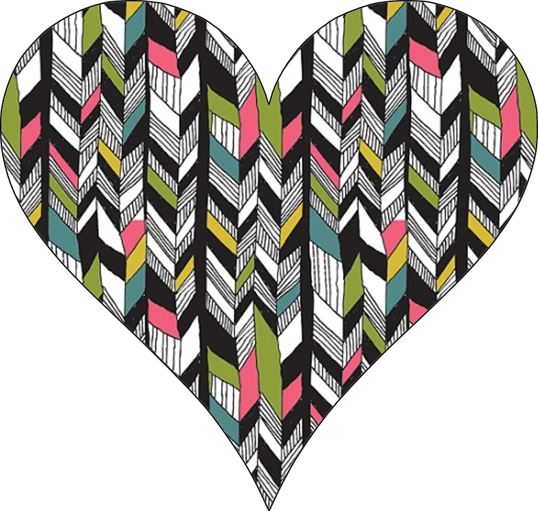 I Heart Pattern - Over All Compositie (783x743), Png Download