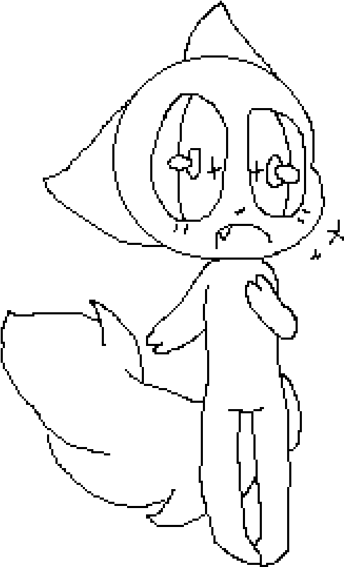 Chibi Neko Base - Line Art (1200x1200), Png Download