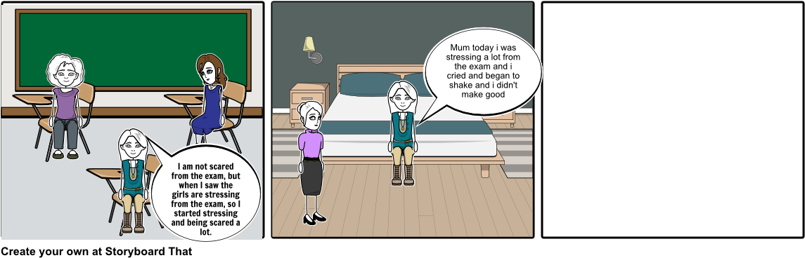Fear Of Exams - Cartoon (1164x385), Png Download