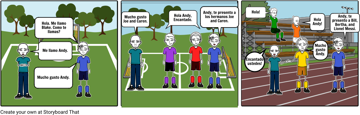 Hola Andy - Cartoon (1164x385), Png Download