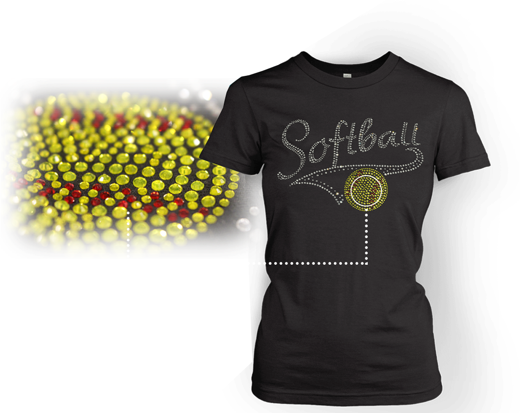 Custom Rhinestone Transfers - Rhinestone (1118x843), Png Download