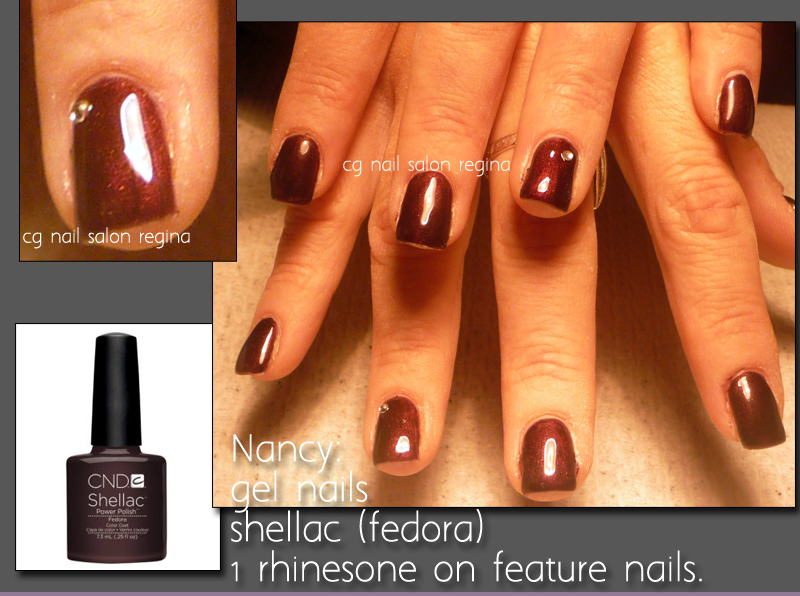 Gel Nails Regina Nancy With Gel Nails Shellac Fedora - Gel Nails (800x596), Png Download