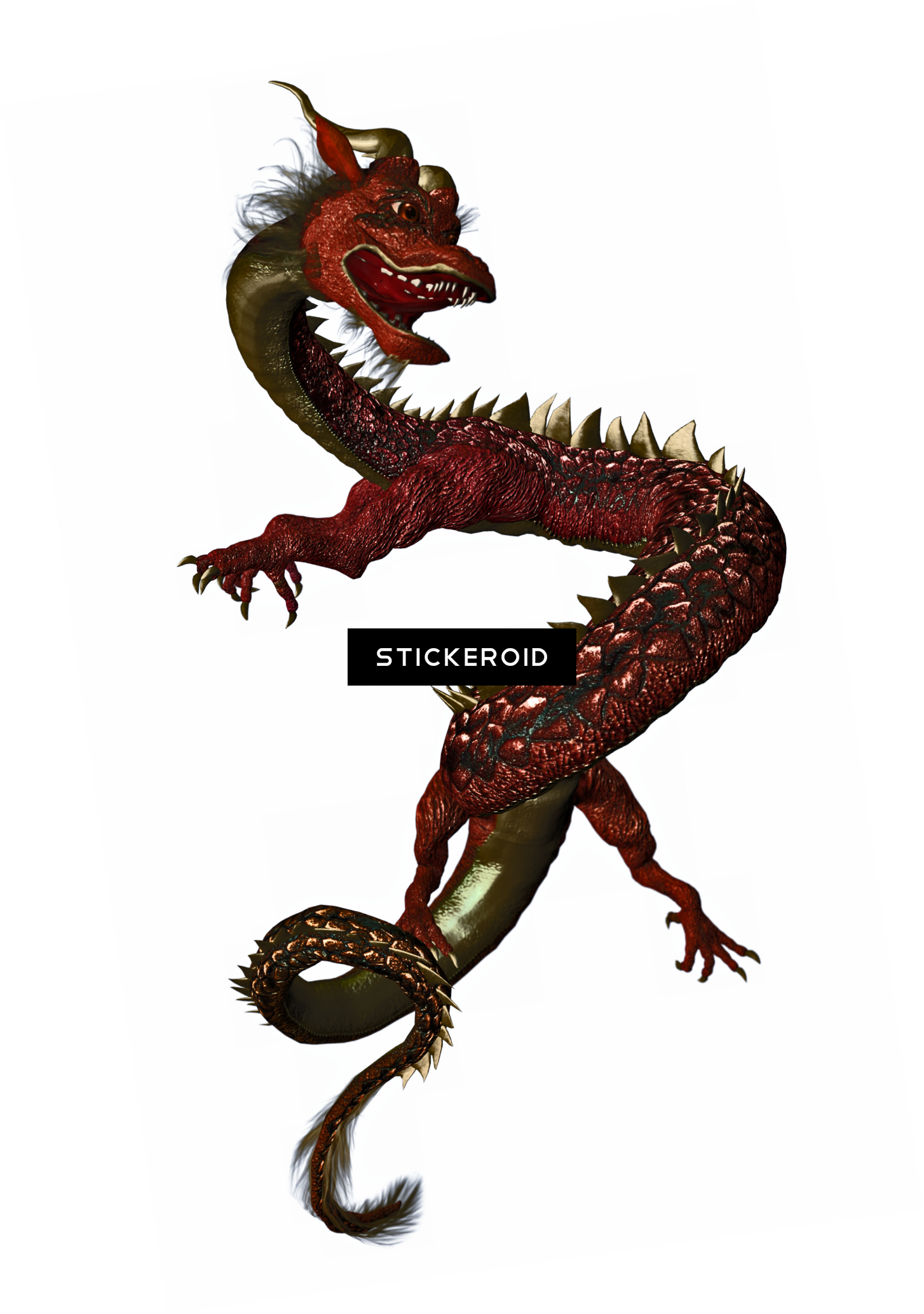 Realistic Dragon Pic - Dragon (1454x2068), Png Download