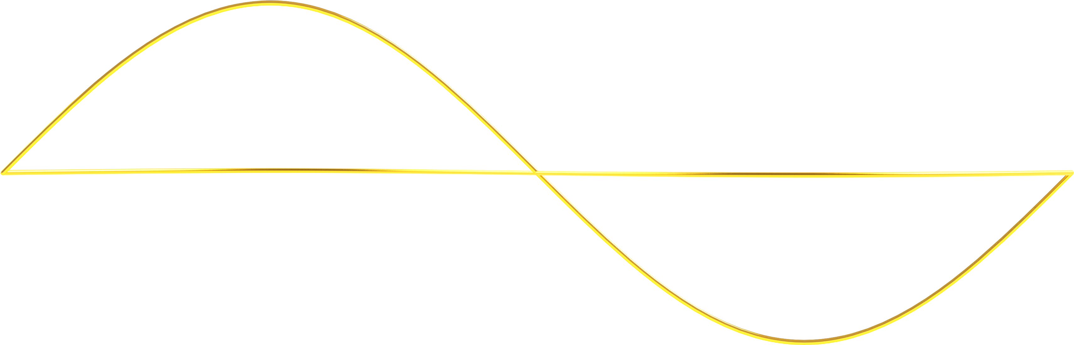 Showing The 2nd Gold Wire Sinewave360 2nd Present 90degrees (3437x1125), Png Download