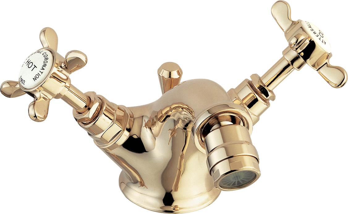 Cr2501 - Deva Coronation Mono Bidet Mixer Tap Chrome (1126x694), Png Download