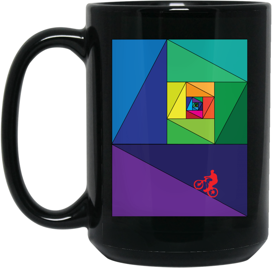Fibonacci Mountain Bike-01 15 Oz - They Call Me Darth Grader Png (1155x1155), Png Download