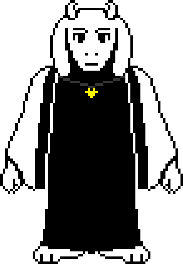 X-tale Toriel Sprite - X Tale Pixel Art (790x1050), Png Download