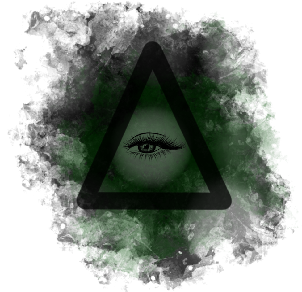 Illuminati Banner - Triangle (1000x1000), Png Download