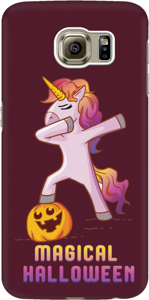 Dabbing Halloween Unicorn Phone Case For Samsung, Gifts - Halloween (1024x1024), Png Download