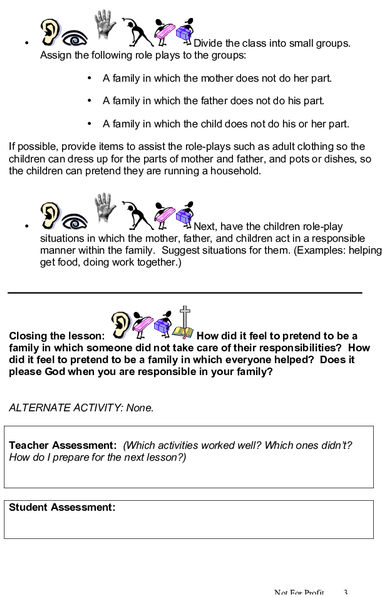 Page - Child's Role In The Family (532x688), Png Download