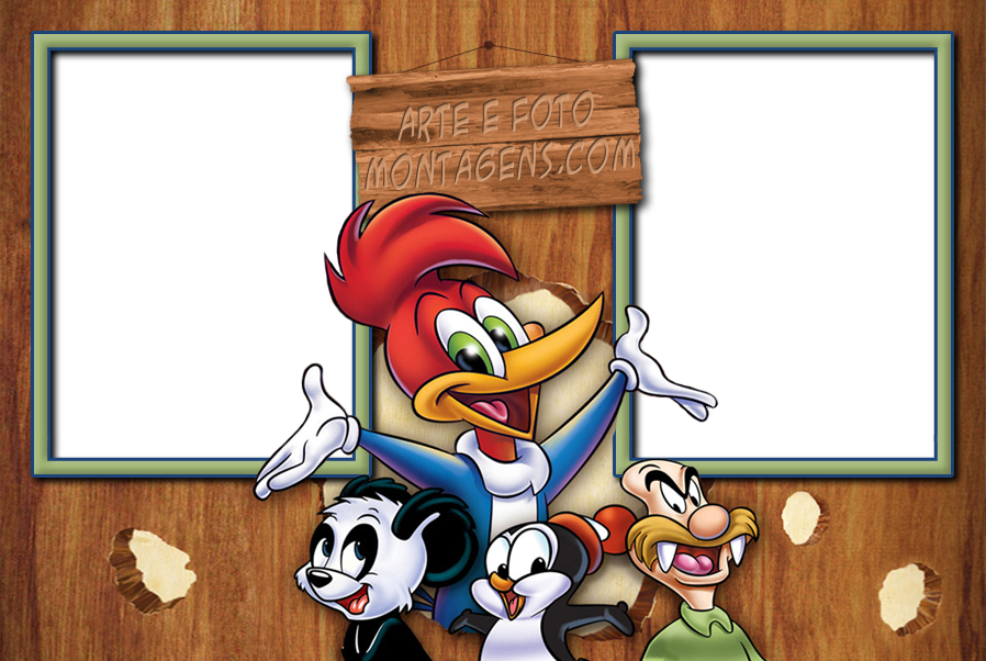 Clip Art, Gifs, Woody Woodpecker, Moldings, Collages, - Woody Woodpecker & Friends Classic Cartoon Coll. (898x602), Png Download