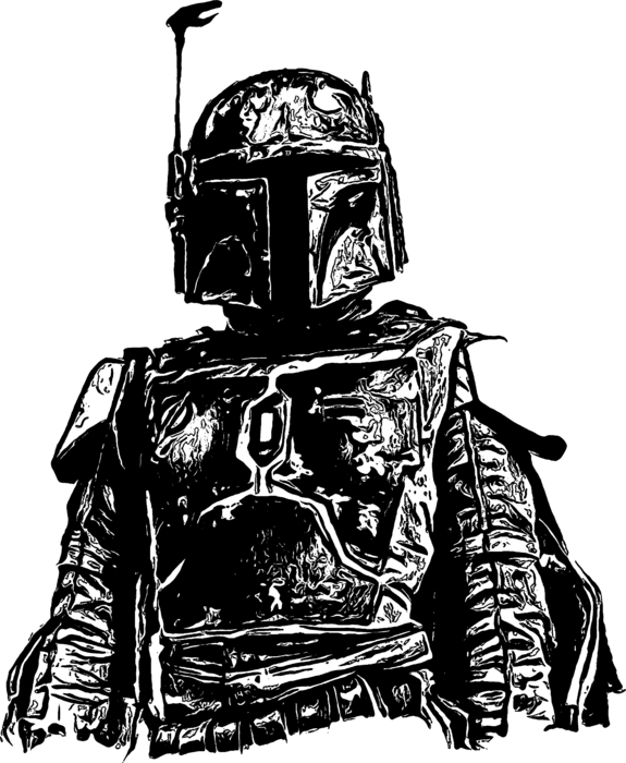 Click And Drag To Re-position The Image, If Desired - Boba Fett Comic (575x700), Png Download