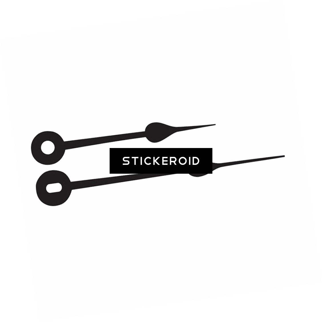 Clock Hands - Stencil (1128x1129), Png Download