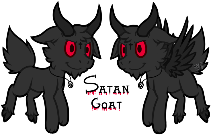 Goat Satan Png Clip Art Transparent - Clip Art (800x494), Png Download