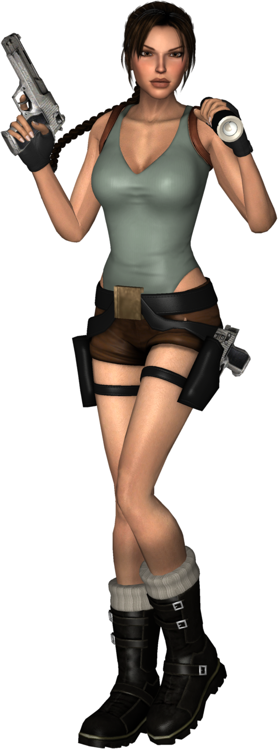 Best Free Lara Croft Transparent Png Image - Lara Croft (545x1467), Png Download
