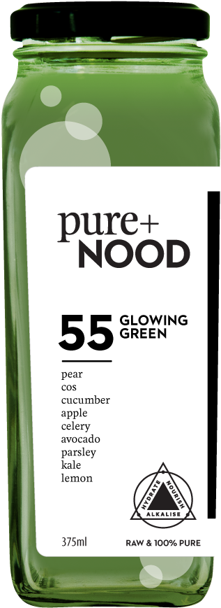 Glowing Green Smoothie Number - Pure + Nood (520x1040), Png Download