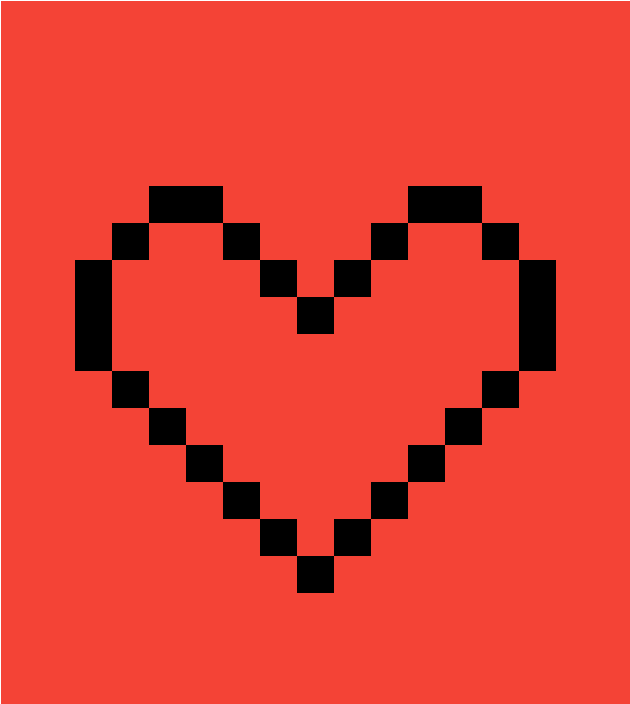 Undertale Heart - Pink Heart Pixel Art (1184x1184), Png Download