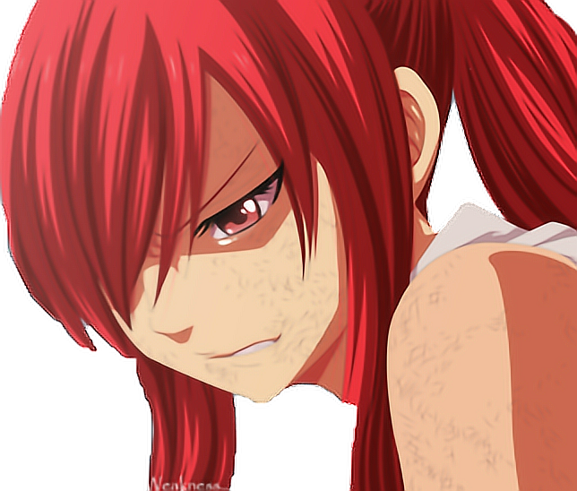 Fairy Tail Erza Sad (644x548), Png Download