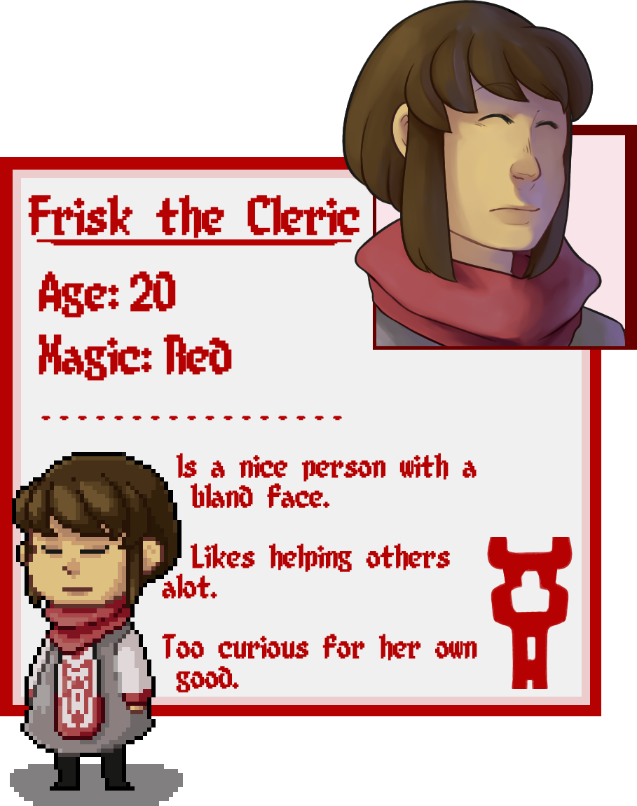 Undertale Au Oldtale Character Profile Cleric Frisk - Undertale (909x1150), Png Download