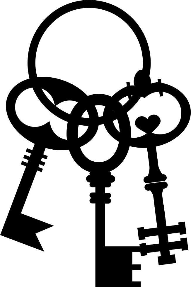 Vintage Keys Group Comments - Vintage Keys Png (652x980), Png Download