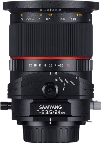 1533535629 - Samyang T-s 24 Mm F 3.5 Ed ] (750x540), Png Download