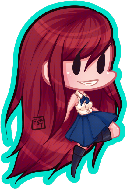 The Weebiest Weeb Erza Scarlet, Jerza, Fairy Tail, - Cartoon (540x692), Png Download