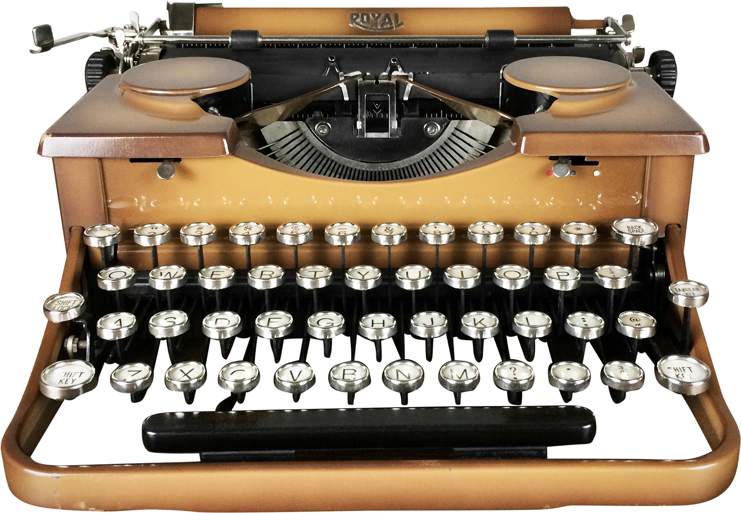 Vintage Typewriter Png Svg Royalty Free - 1930s (2679x1853), Png Download