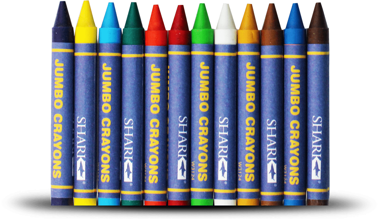 Shark - Wax Crayons - Jumbo - Wax (1500x1500), Png Download