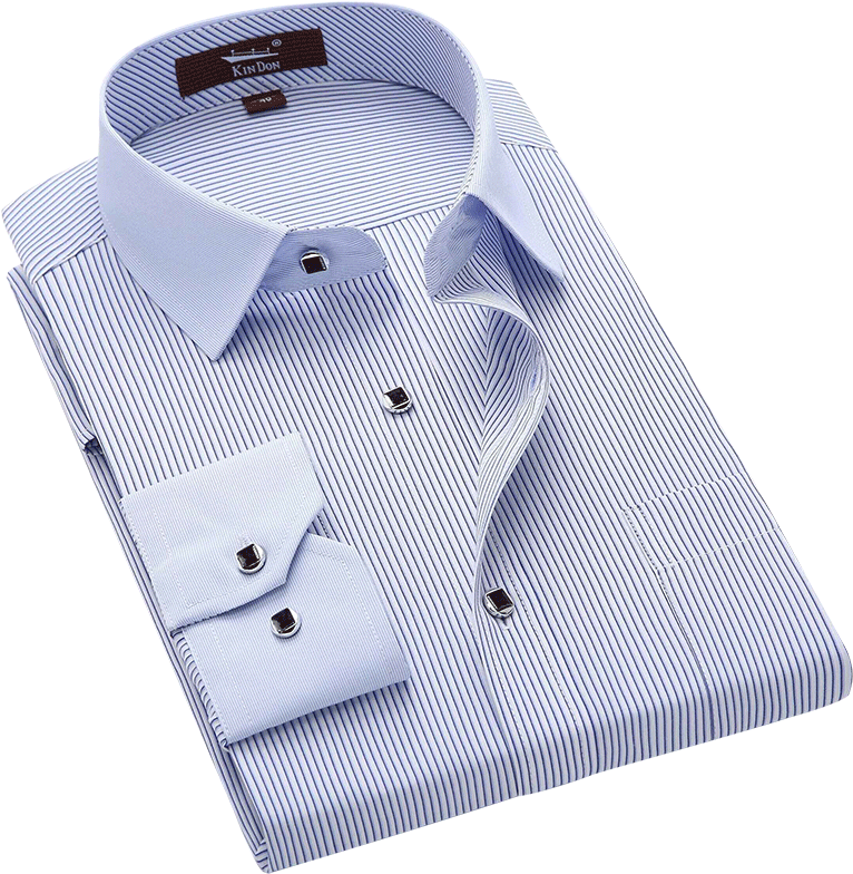 Gold Shield Men's Shirt Korean Summer Slim Business - Shirt (800x800), Png Download