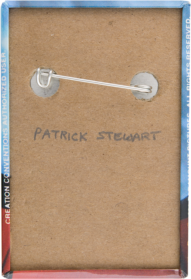 Jean Luc Picard Star Trek Button Back Entertainment - Star Trek (711x1000), Png Download