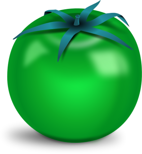 Tomato Clipart Tomato Wedge - Green Tomato Clip Art (600x652), Png Download