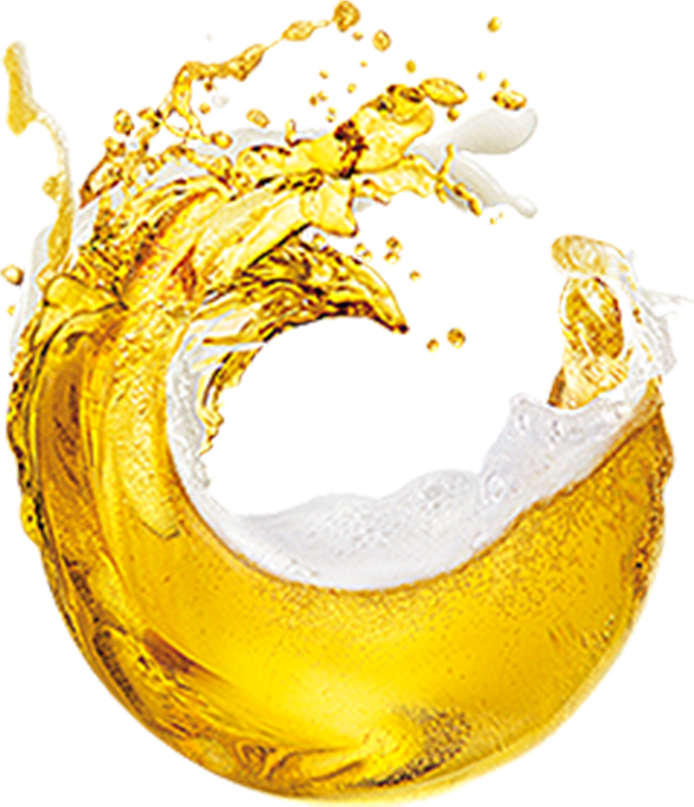 Beer Splash Png Image Free Download - Cerveja Liquido Png (2048x2048), Png Download