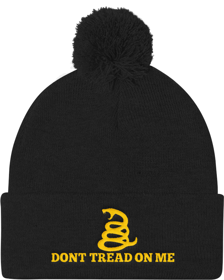 Don't Tread On Me Knit Cap - Pom Pom Hat, Beanie, Beanie Hat, Pom Pom Beanie, Instagram (1000x1000), Png Download