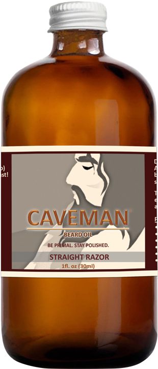 Straight Razor Beard Oil - Caveman Peppermint Pine Combo Beard Oil And Beardmustache (800x800), Png Download