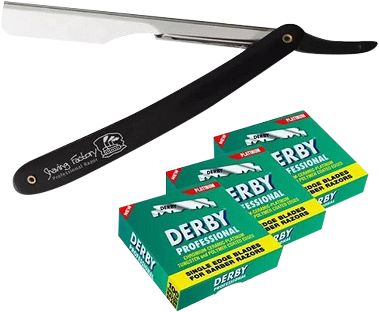 Straight Razor Shaving Kit - Derby Professional Single Edge Razor Blades (100 Blades) (800x800), Png Download