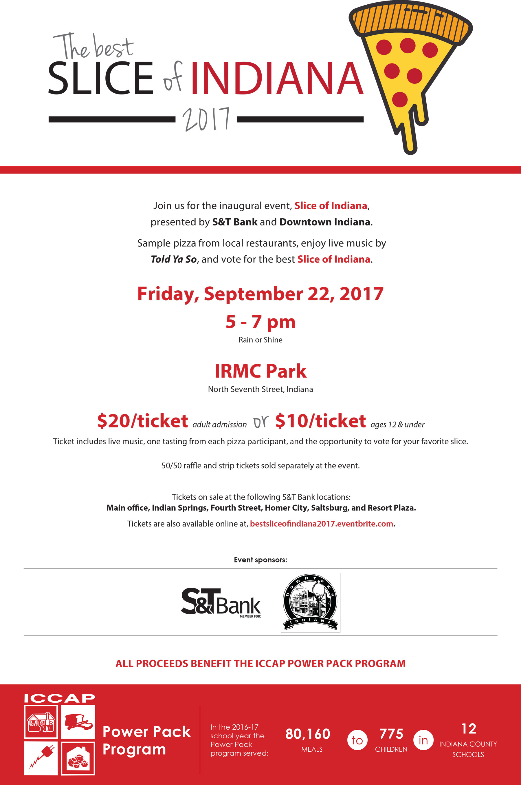 Slice Of Indiana 2017 Flyer1 - Portable Network Graphics (1800x2709), Png Download