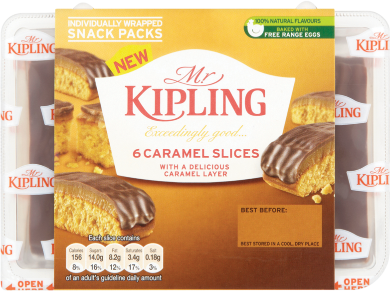 Kipling Exceedingly Good Caramel Slices (800x800), Png Download