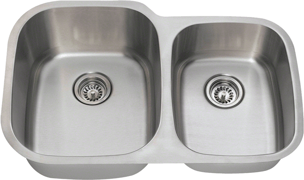 503l Offset Stainless Steel Sink Inside Cool Double - 36 Inch Kitchen Sink Offset (1000x800), Png Download