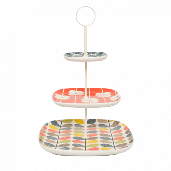 Cake Stand 3 Tier Multi Stem - Orla Kiely Cake Stand (600x600), Png Download